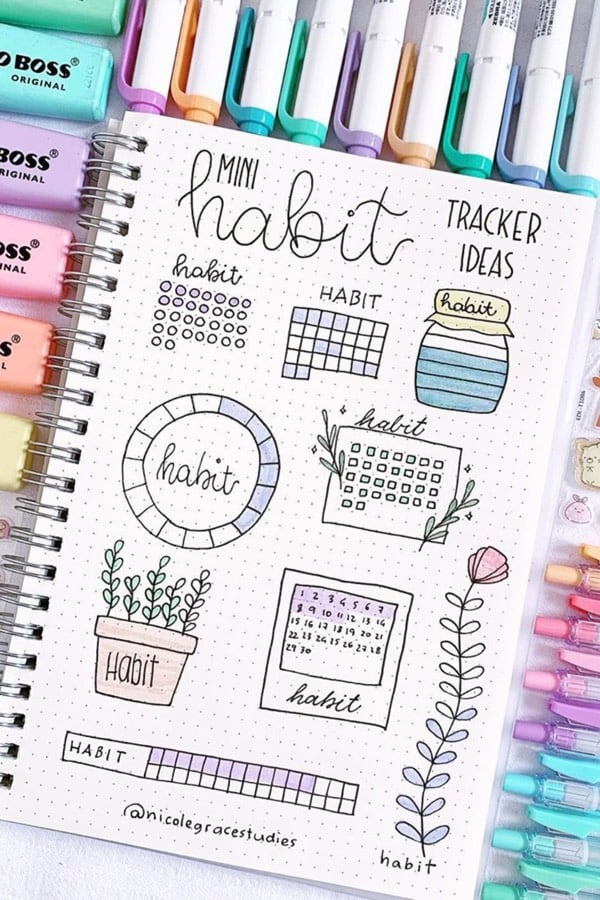 19 Amazing April Habit Trackers For Bujo Inspiration Crazy Laura 