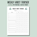 21 Days Dry Erase Habit Tracker To Build Good Habits And Routines