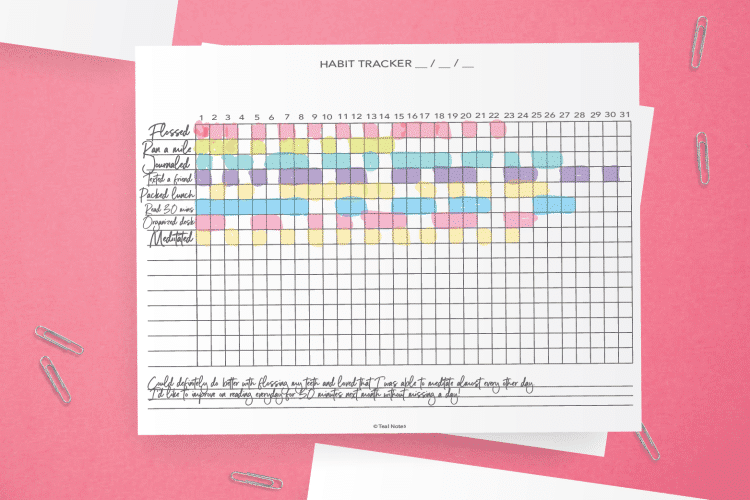 21 Free Printable Habit Trackers The Petite Planner