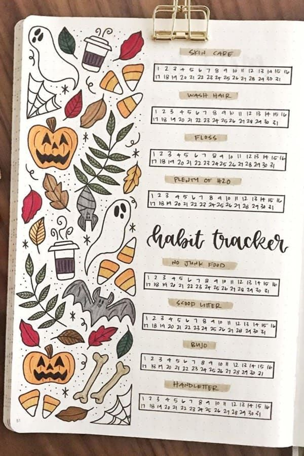 25 Best October Habit Tracker Ideas For 2020 Crazy Laura Bullet 