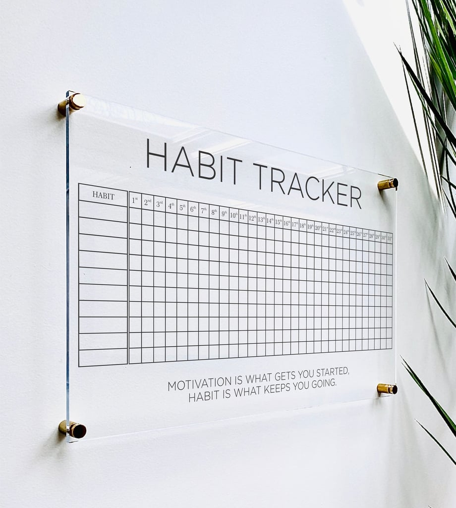 Acrylic Habit Tracker Board For Wall The Best Habit Trackers 
