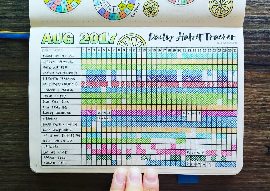 AUGUST 2017 Daily Habit Tracker I m Glad I Finally Got Back On track