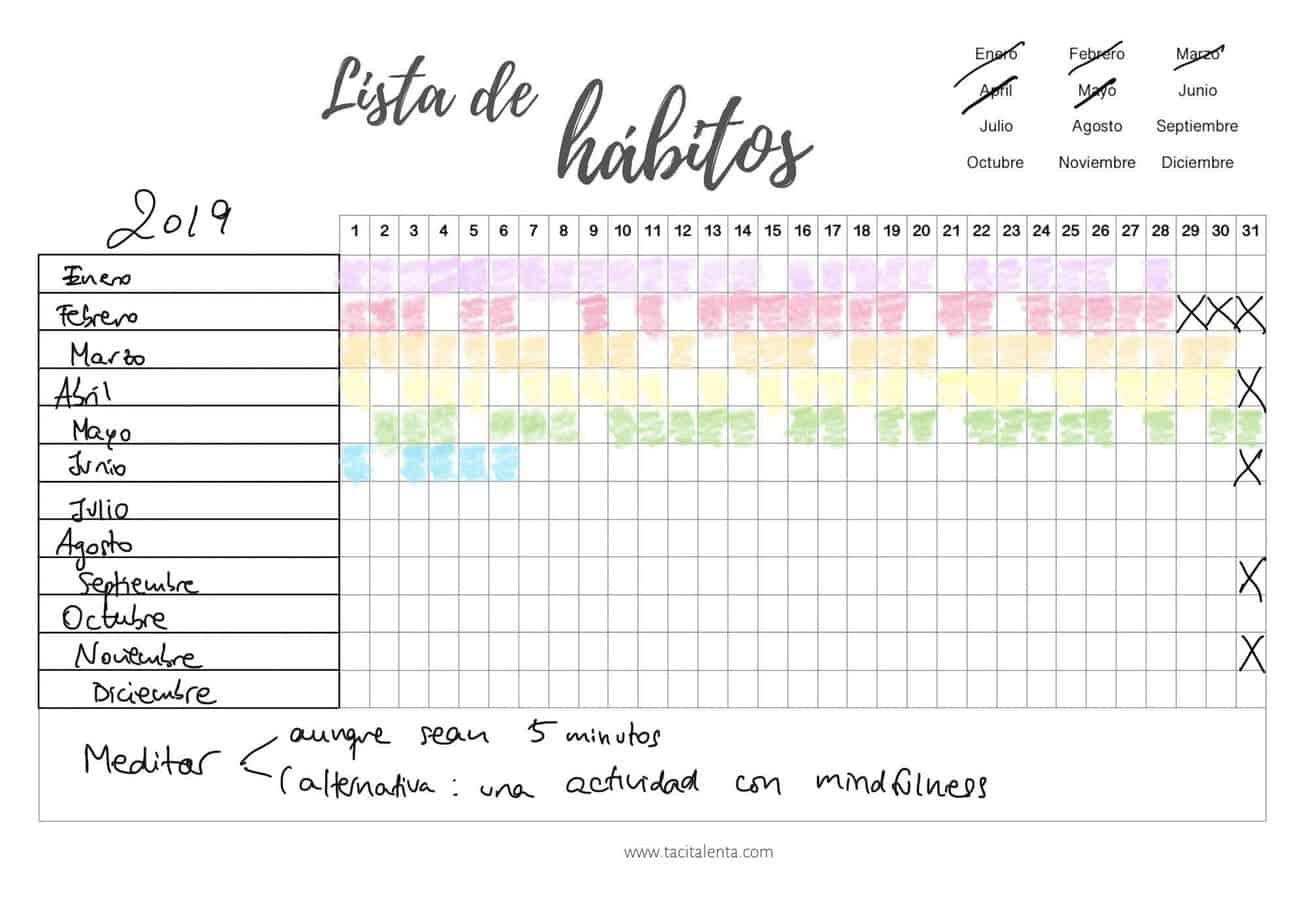 C mo Usar Un Habit Tracker registro De H bitos Tacita Lenta