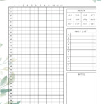 Calendars Planners NOVEMBER Editable Printable Monthly Tracker