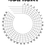 Circular 31 Day Habit Tracker Printable Bullet Journal Habit Tracker
