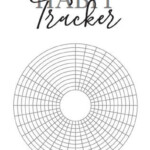 Circular Habit Tracker Grid Pack Bullet Journal Style Planner Page