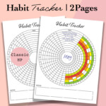 Classic Happy Planner Habit Tracker Printable Daily Monthly Etsy