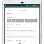 Daily Habit Tracker Add To Do List Set Goals Android