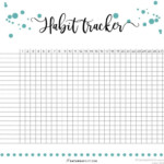 Daily Habit Tracker Free Printable Over 40 Ideas You Can Track