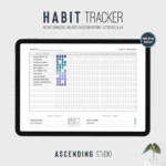 Daily Habit Tracker PRINTABLE Goodnotes Habit Tracker Habit Etsy