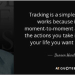 Darren Hardy Quote Tracking Is A Simple Exercise It Works Because It