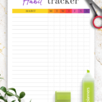 Download Printable Simple Habit Tracker Template PDF