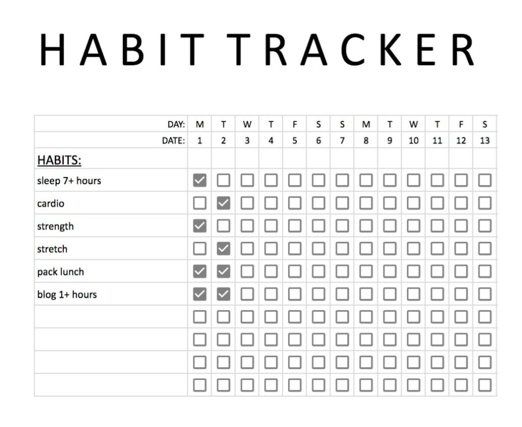 Free Habit Tracker To Help You Reach Your Goals Habit Tracker Habits 