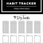 Free Printable 90 Day Habit Tracker Printable Inspirational Quotes