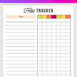 Free Printable Habit Tracker Start Tracking Your Habits Today