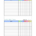 Free Printable Weekly Habit Tracker