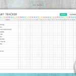 Habit Tracker A4 Printable Editable Habits Tracker Healthy Etsy Australia