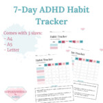 Habit Tracker ADHD Habit Tracker Weekly Habit Tracker Adult Etsy Hong