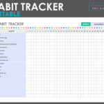 Habit Tracker Excel Template Free Portal Tutorials