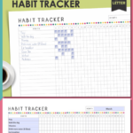 Habit Tracker Goal Tracker 30 Day Challenge Healthy Habits Etsy