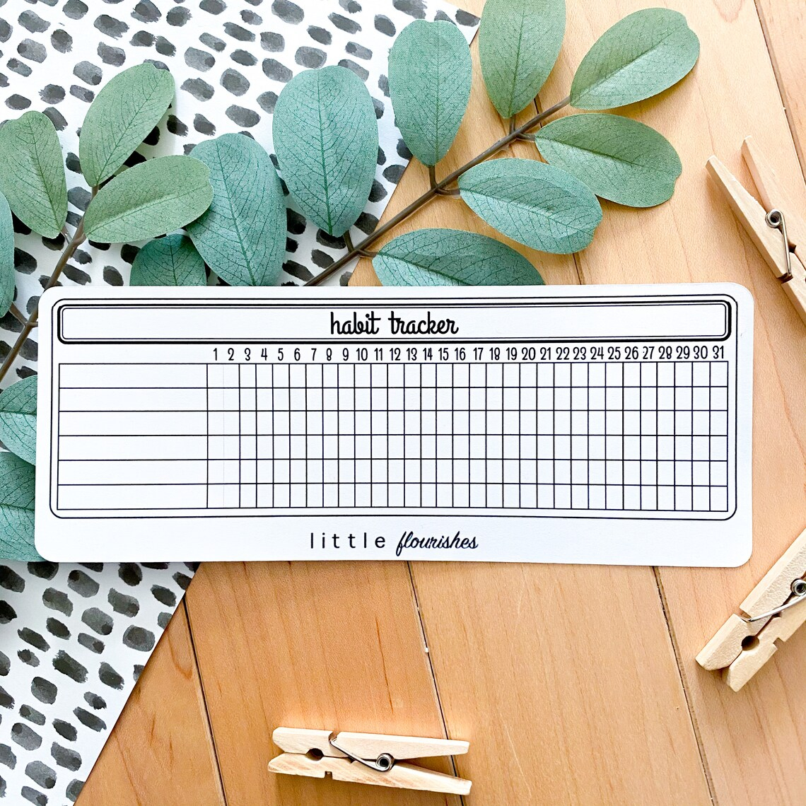 Habit Tracker Passion Planner Monthly Tracker Etsy