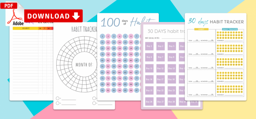 Habit Tracker Templates Download Printable And IPad Friendly PDF