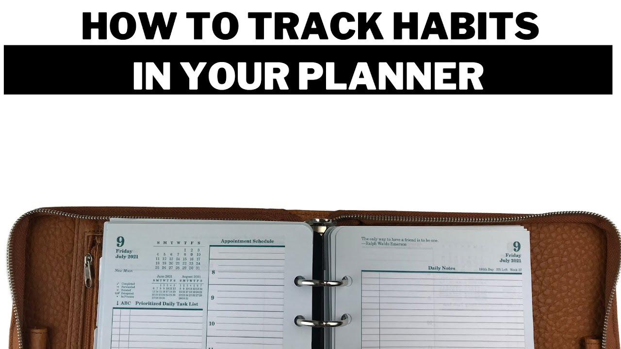 How To Track Habits In Your Planner 4 Tips YouTube