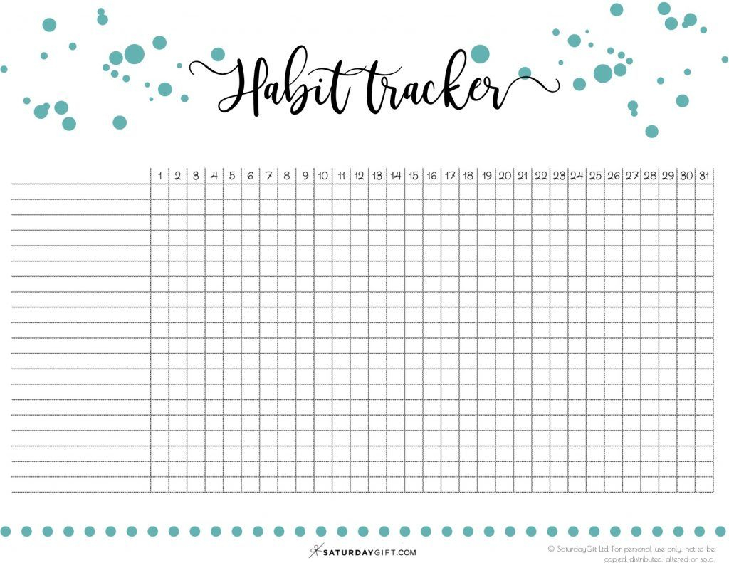 How To Use A Daily Habit Tracker or Make One To Your Bullet Journal 