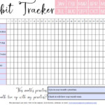 Monthly Habit Tracker Printable Habit Tracker Printable Habit