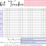 Monthly Habit Tracker Printable Habit Tracker Printable Habit