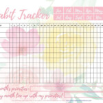 Monthly Habit Tracker Printable Habit Tracker Printable Habit