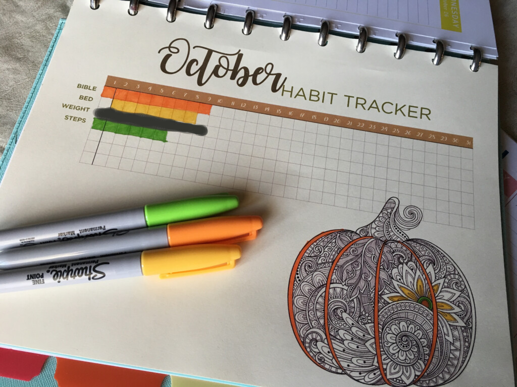 October Habit Tracker EverydayMOM
