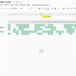 Paper Habit Tracker Excel Template Editable Sheet Habit Log Habit Excel