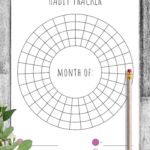 Paper Party Supplies Habit Tracker Template Habits Tracker Habit Log