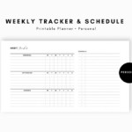 Personal Habit Tracker Printable Hourly Planner Printable Etsy Ireland