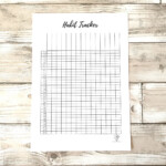 Portrait Habit Tracker Bullet Journal Printable Planner Etsy