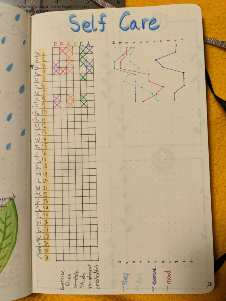 Pretty New To This But I m Happy With My Habit Tracker Set up This 