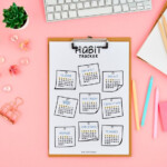 Printable Bullet Journal Style Habit Tracker Post It Notes Etsy UK