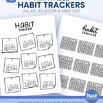 Printable Bullet Journal Style Habit Tracker Post It Notes Etsy UK