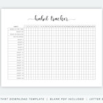 Printable Habit Tracker Habit Tracking PDF Habit Printable Etsy