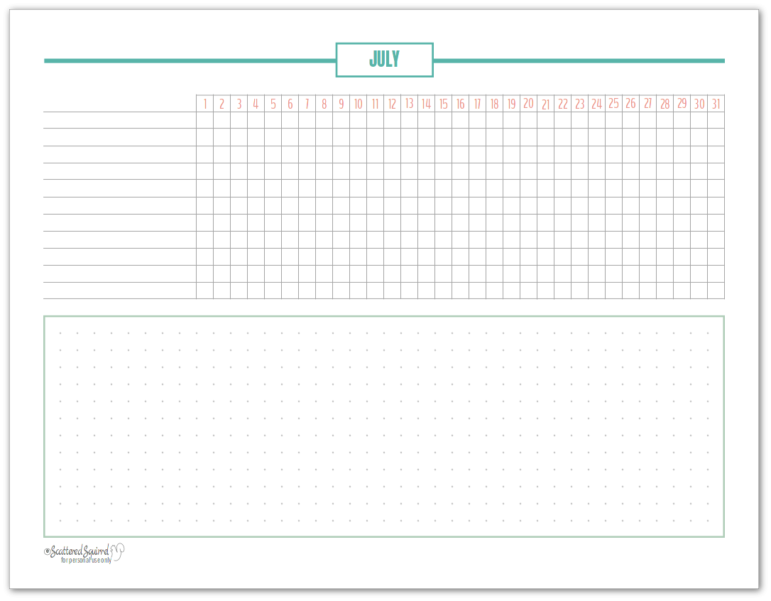 Printable Planner Bundles Scattered Squirrel