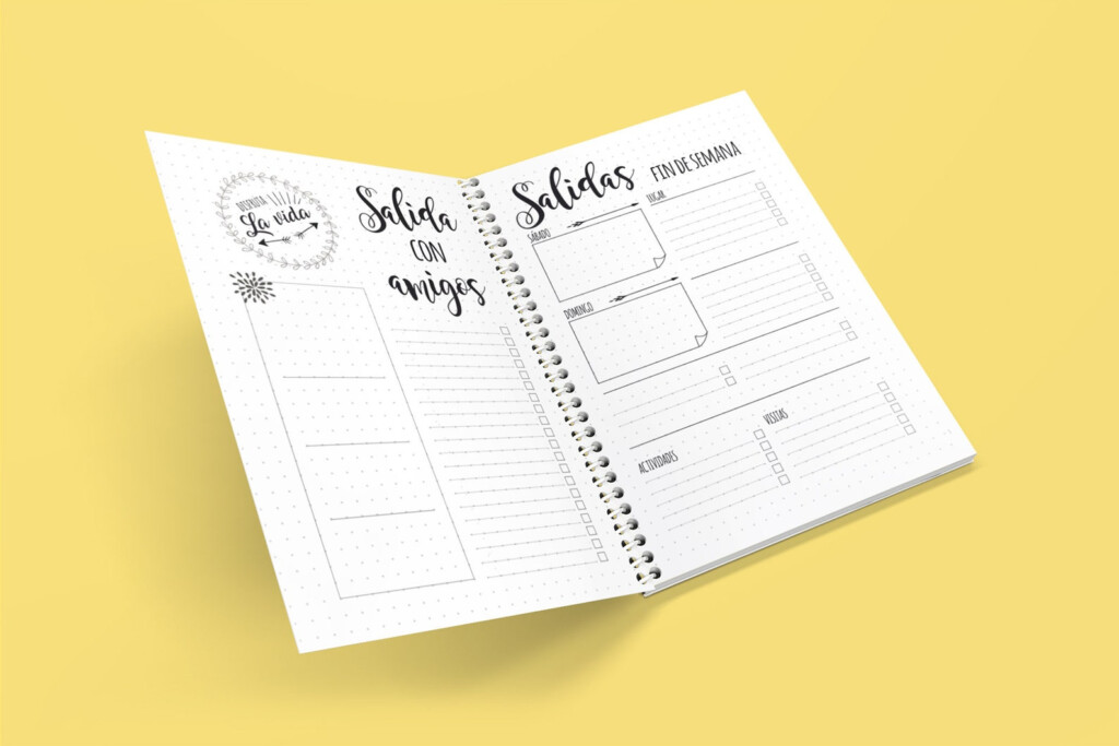 Spanish Habit Trackers Planner Bullet Journal Printable Etsy