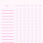 Weekly Habit Tracker Printable Portrait Habit Tracker Etsy UK