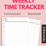 Weekly Planning Printable FREE Habit Tracker Instant Download Blog Planner Printable Planner