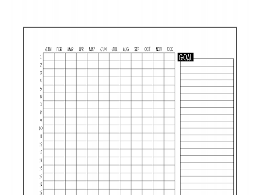 Yearly Habit Tracker Google Drive Habit Tracker Party Planner Tracker