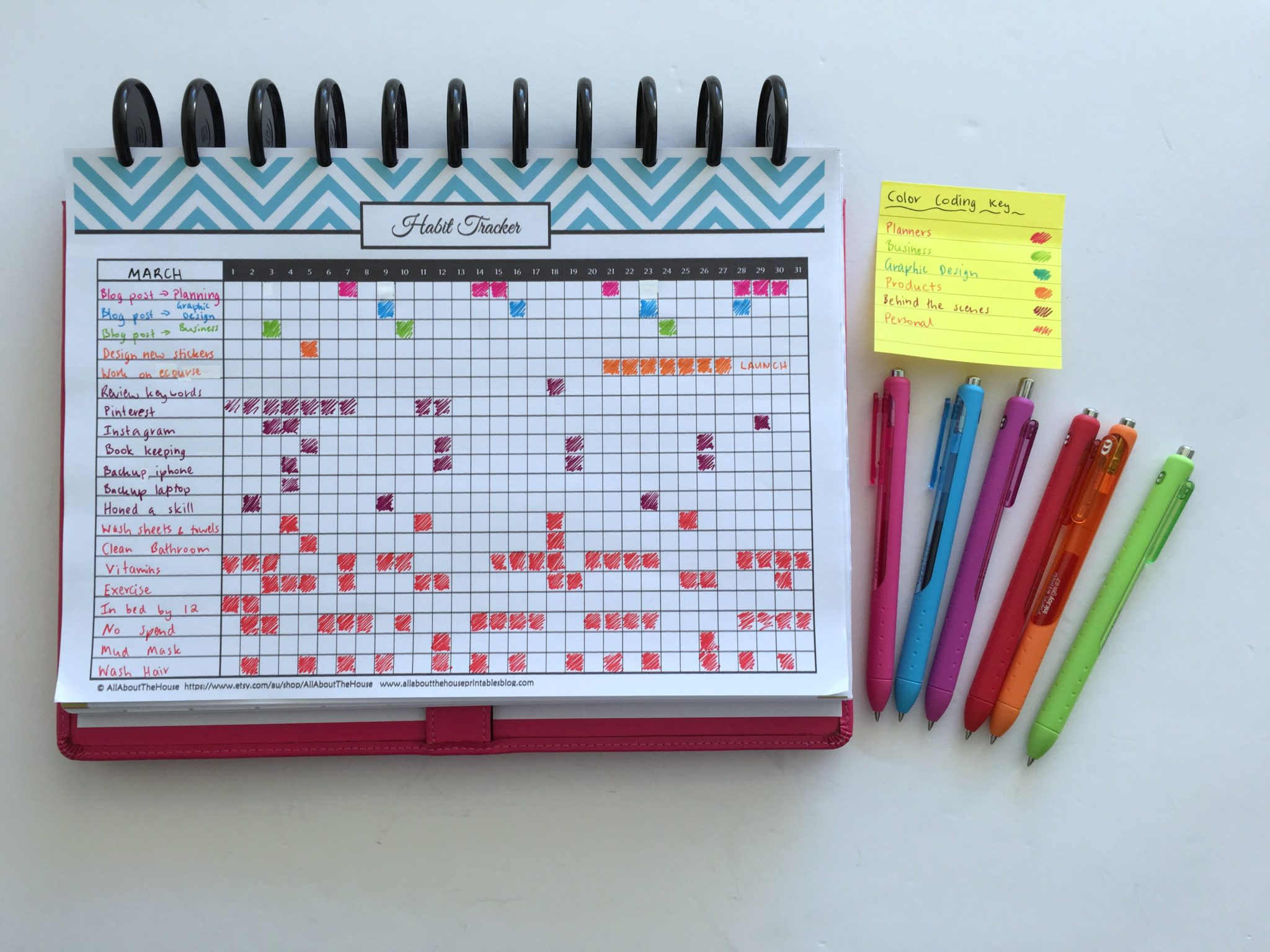 100 Things To Put In Your Habit Tracker Of Your Planner Or Bullet 