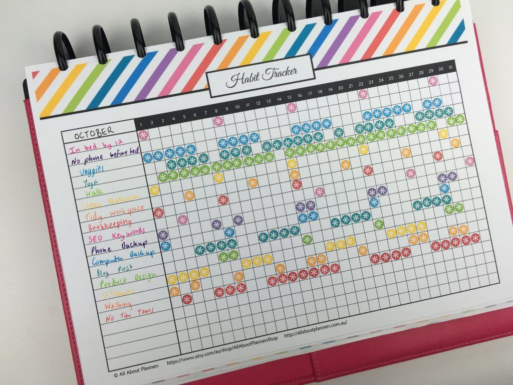 12 Planner Layout Ideas For Monthly Habit Tracking In Your Bullet 