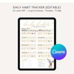 2023 Habit Tracker Printable Daily Habit Tracker Digital Etsy
