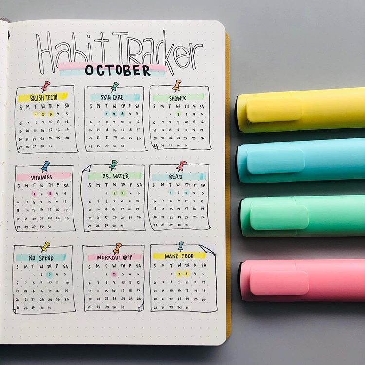 21 Habit Tracker Bullet Journal Ideas To Finally Get Your Sh t Together 