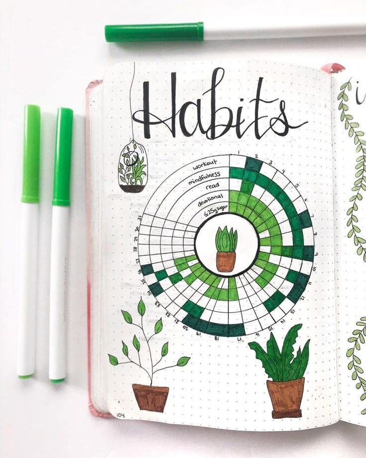 27 Habit Tracker Ideas For Your Bullet Journal BuJo Inspiration In